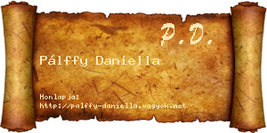 Pálffy Daniella névjegykártya